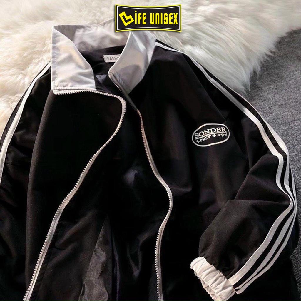 Áo Khoác Dù 2 Lớp thêu chữ SON.DBR Ulzzang Nam Nữ Unisex Form Rộng Bomber Jacket Unisex