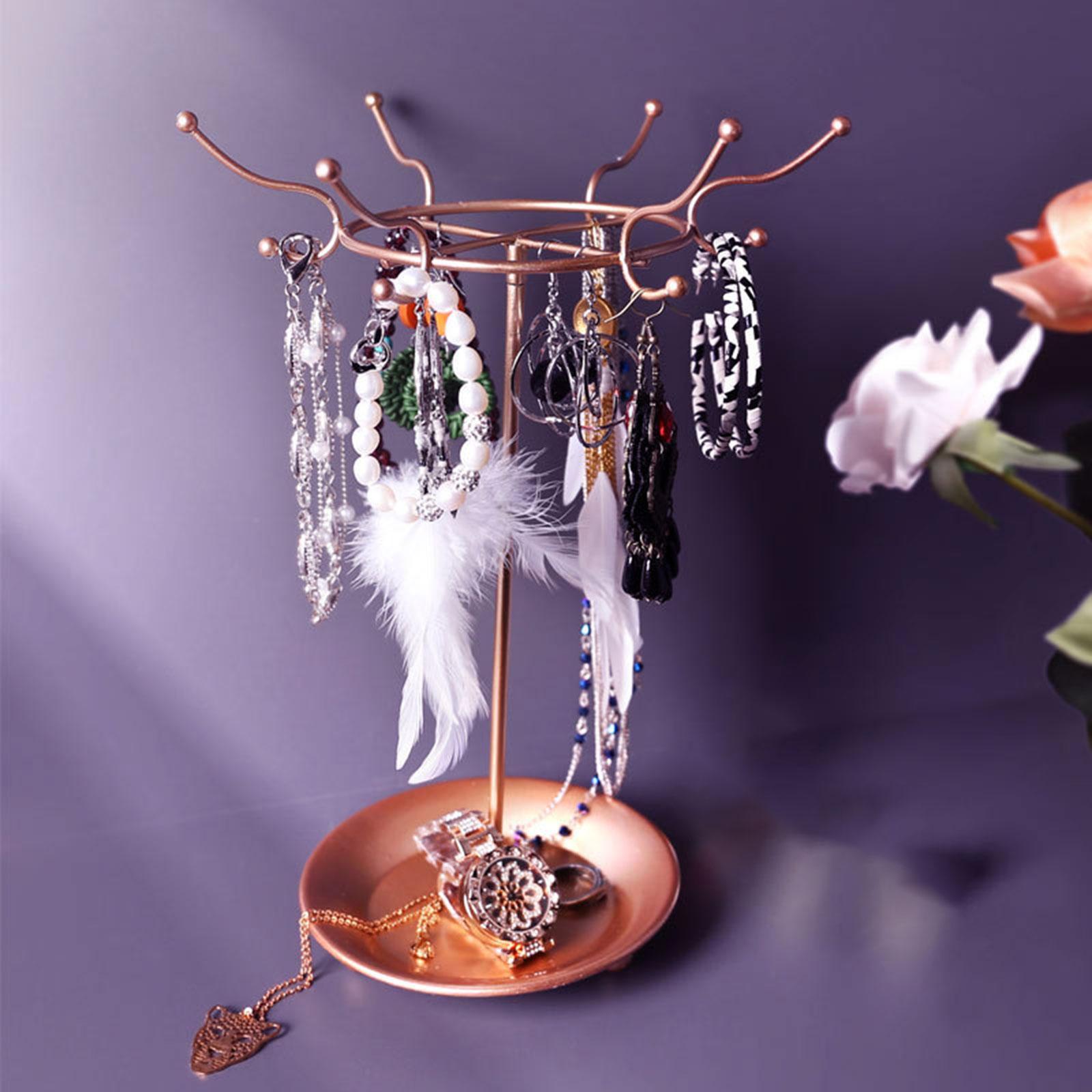 Jewelry Display Stand Rack Earring Holder Storage Dresser for Headwear