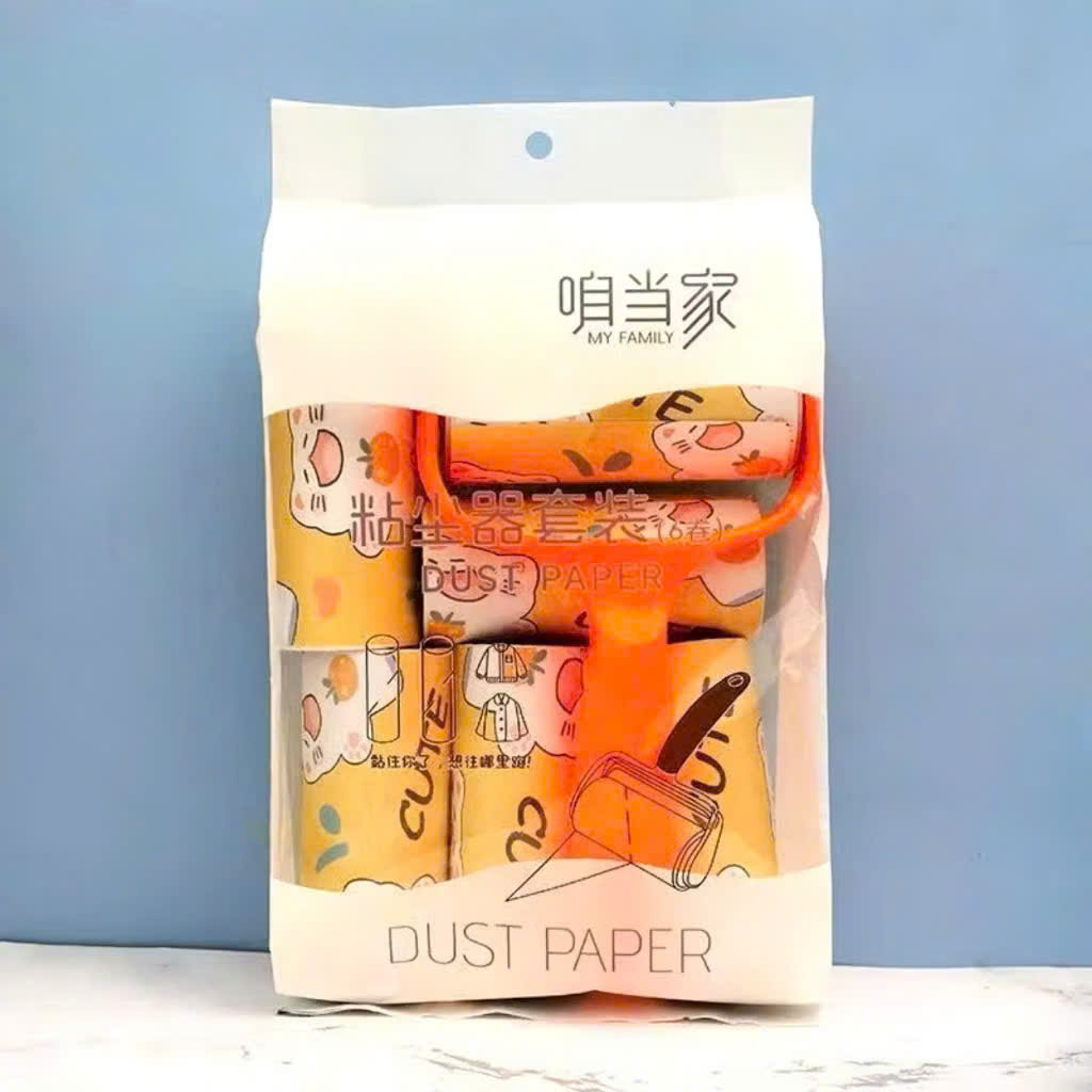 Cây Lăn Bụi Quần Áo Tặng Kèm 6 Lõi Thay Thế - Tiện Lợi Làm Sạch Quần Áo, Ga Giường Hoa Văn - HÀNG CHÍNH HÃNG MINIIN