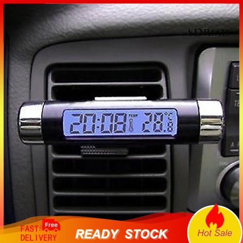 Đồng Hồ Điện Tử Có Màn Hình Lcd Hiển Thị Tiện Dụng Cho Xe Hơi
