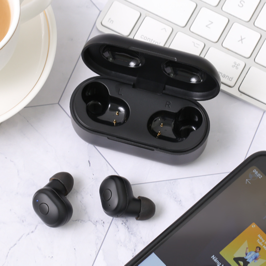 Tai nghe Bluetooth True Wireless Mozard DS635-WB Đen - Hàng Chính Hãng