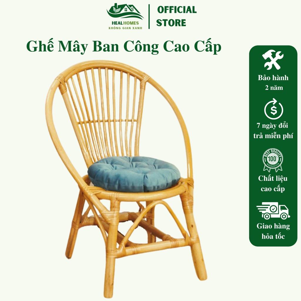 Ghế lười thư giãn cao cấp mây con sò, decor homestay ban công, trang trí phòng khách sân vườn quán cafe Vip / HealHomes