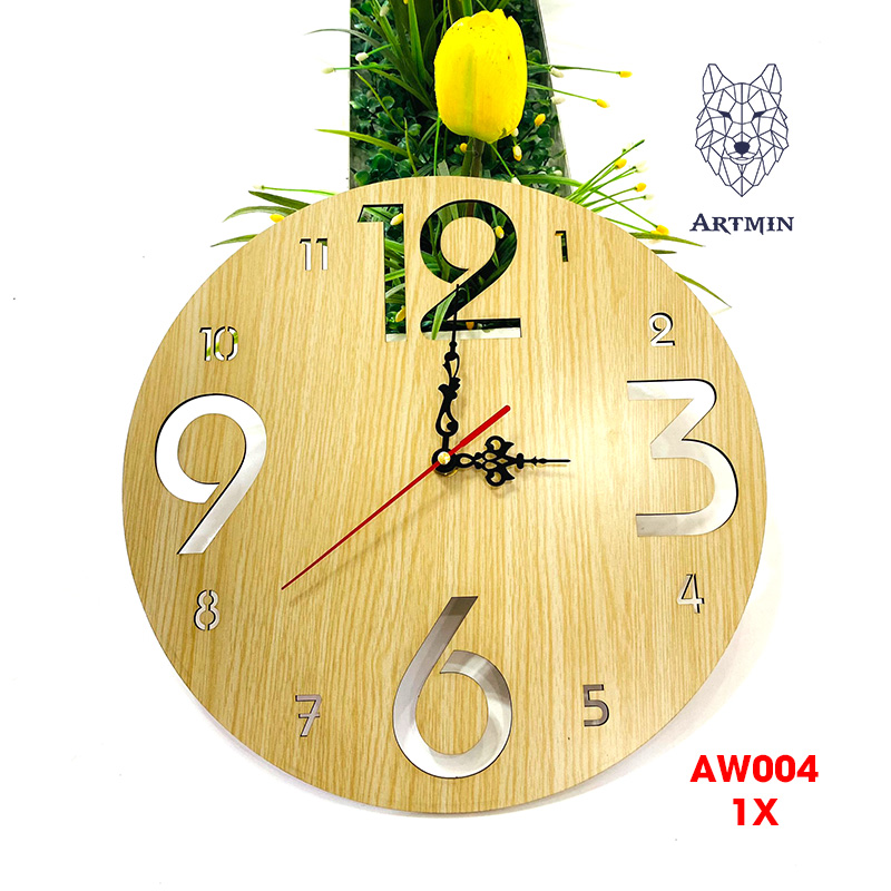 AW004 - Đồng Hồ Gỗ Treo Tường – Décor Trang Trí Tinh Tế