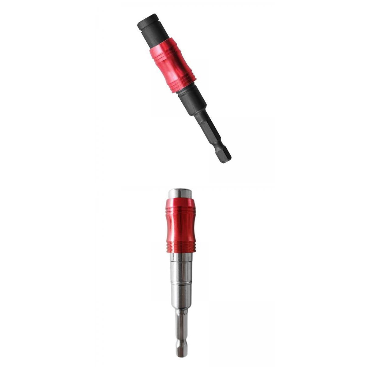 Magnetic Screw Drill Tips Pivoting Drill Bit Hex Shank Bit Black and Silver