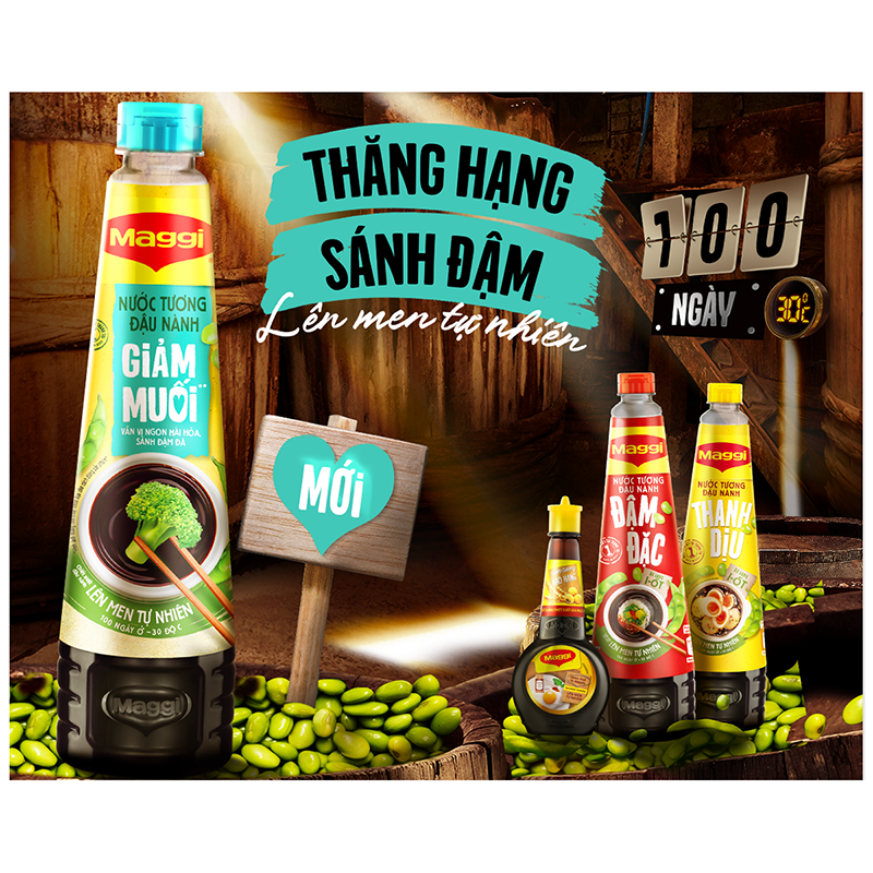 Nước Tương MAGGI Đậu Nành Thanh Dịu 450ml