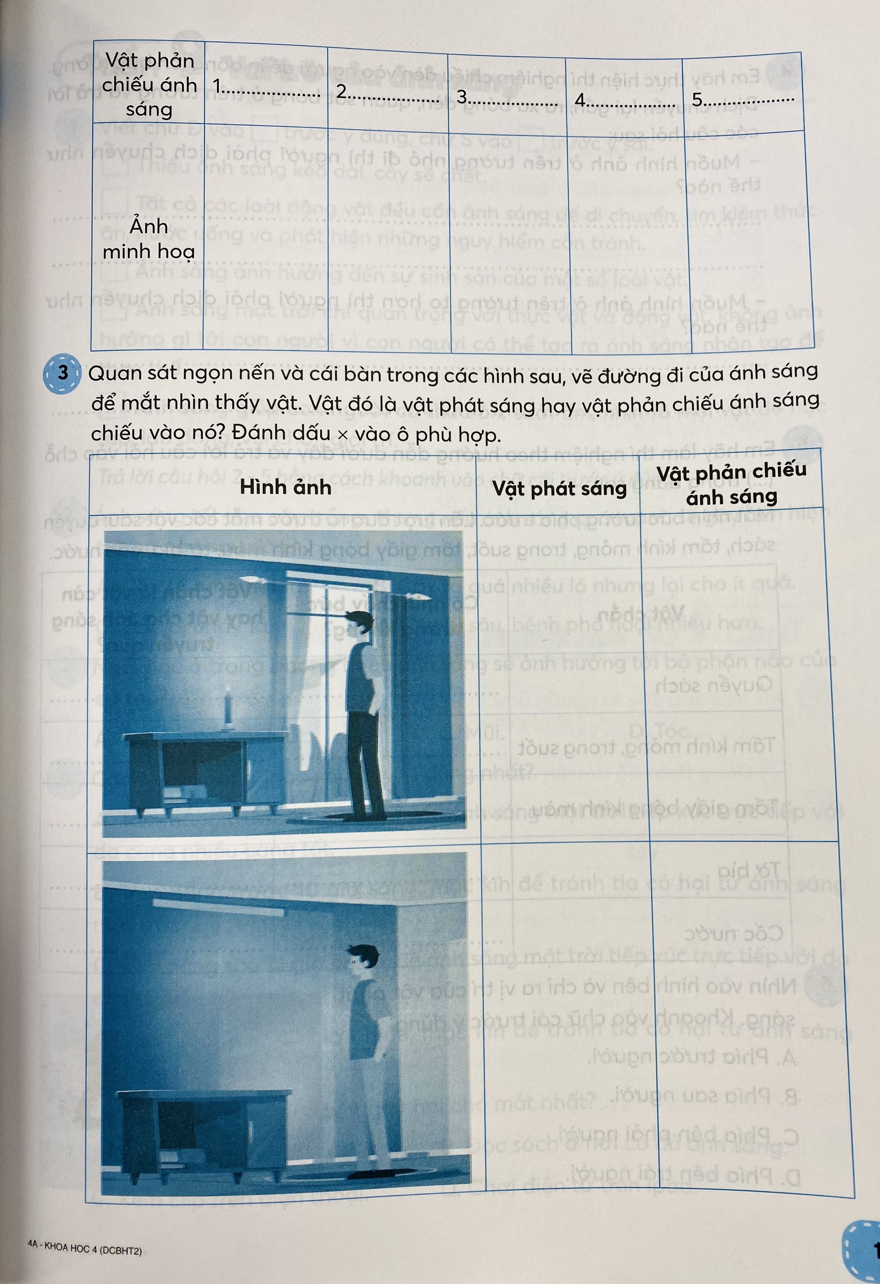 Khoa học lớp 4 Dành cho buổi học thứ hai