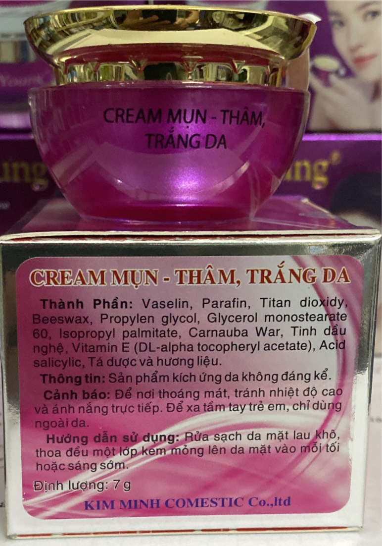 Cream mụn, thâm, trắng da