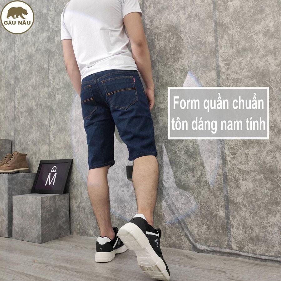 Quần short jean nam GN393 màu chuẩn đẹp Gấu Nâu