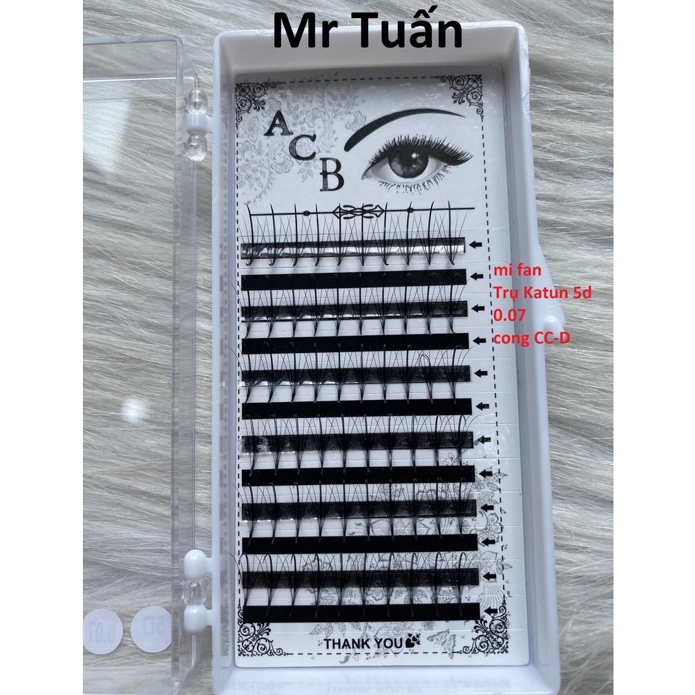 Mi khay fan trụ katun 5d - dụng cụ nối mi - mr tuấn