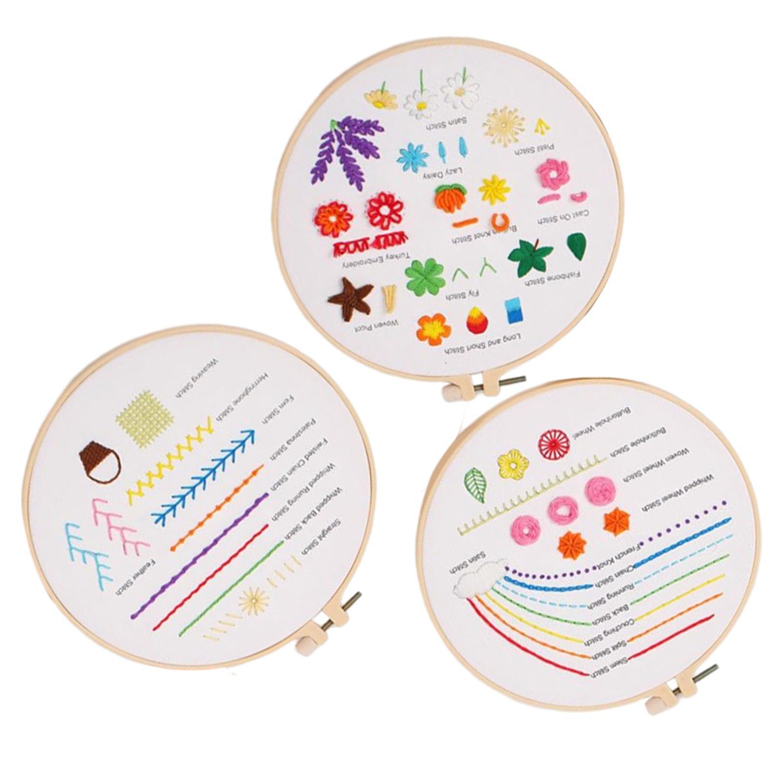 Embroidery Beginner Kit Adult Cross Stitch Needlework for Home Decor
