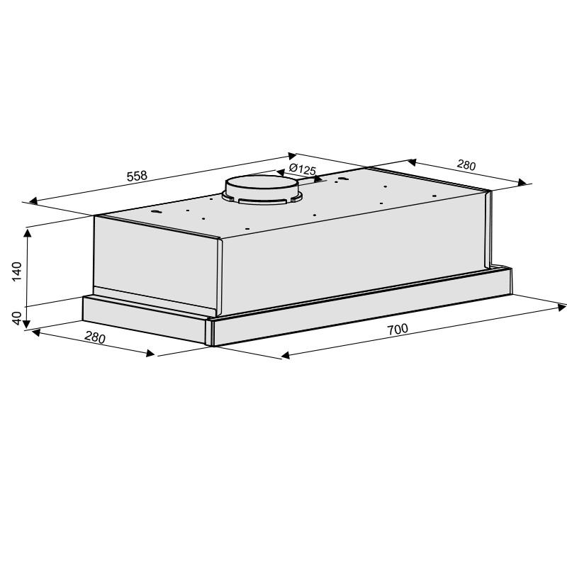 Máy hút mùi Lorca TA-3005A-70 (Made in P.R.C)- Hàng chính hãng