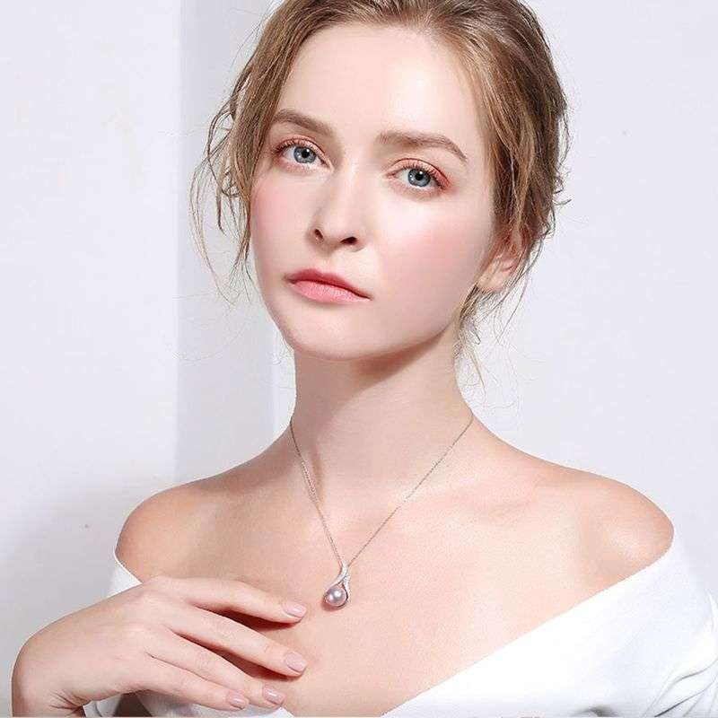 Dây Chuyền Mặt Ngọc Trai Cao Cấp - Lửa Thần - Trang Sức Cô Tấm - FLAME PEARL - CTJ4908