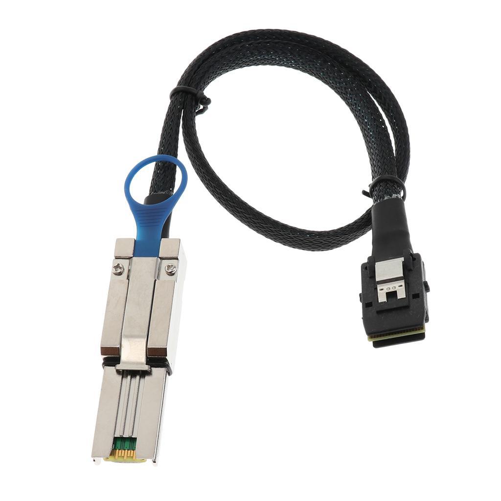 Mini SAS 26Pin SFF-8088 to Mini SAS 36Pin SFF-8087 Data Adapter Cable 0.5M