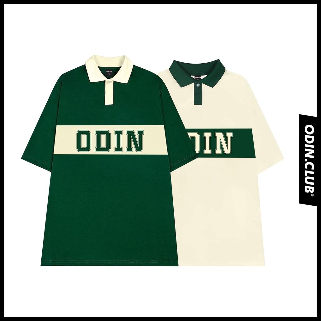 Áo Polo Oversize ODIN CLUB Striped, Áo thun có cổ form rộng, Local Brand ODIN CLUB