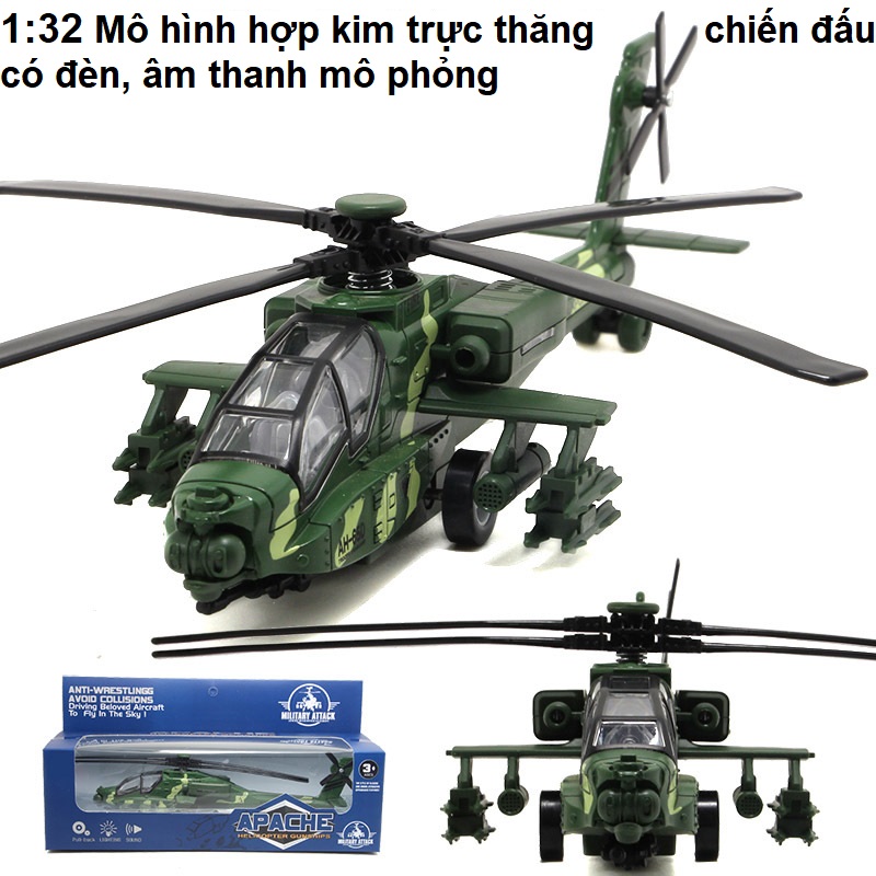 Mô Hình Đồ Chơi Máy Bay Tiêm Kích F16, Trực Thăng Diều hâu, Quân Sự, Chiến Đấu Bằng Hợp Kim Có Đèn Và Âm Thanh Sống Động