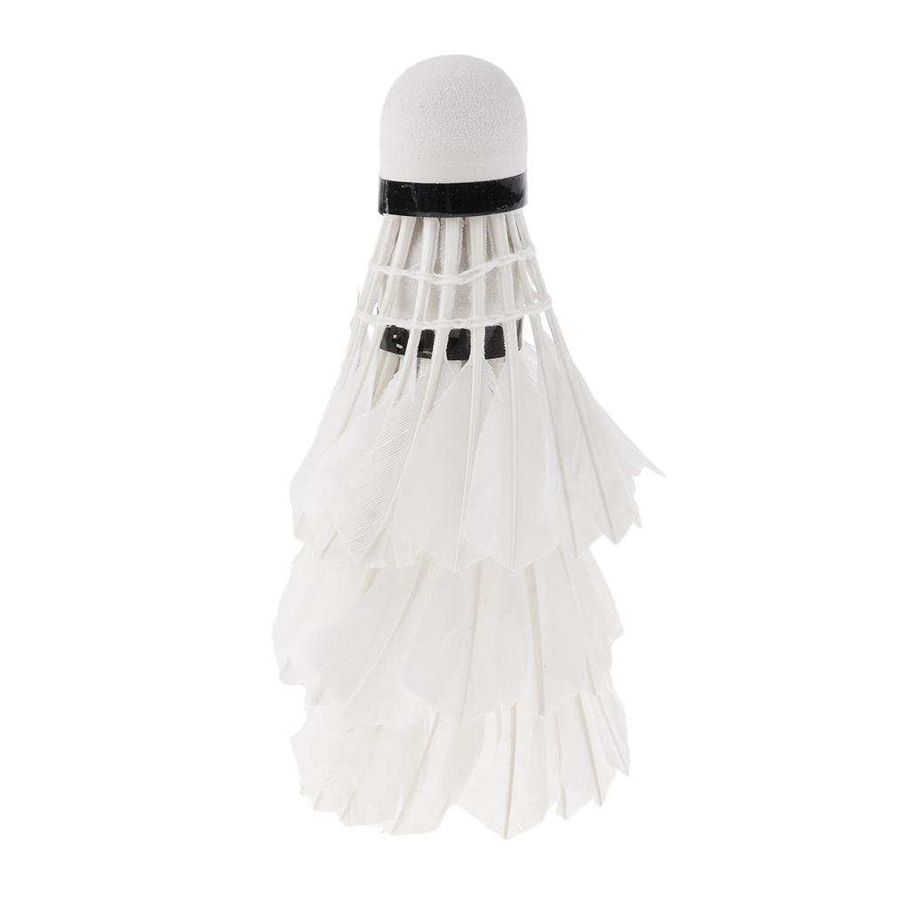 3 Pieces White Badminton Balls Training Practice Shuttlecocks Birdies