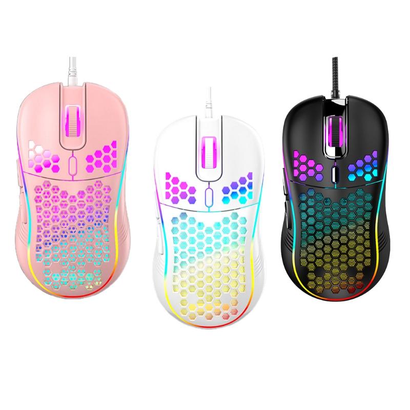 USB Cao Cấp Chuột Chơi Game Có Dây USB Dạ Quang Chuột Trò Chơi Lập Trình Macro 7200 DPI Có Dây Cảm Biến Quang Game Thủ Chuột