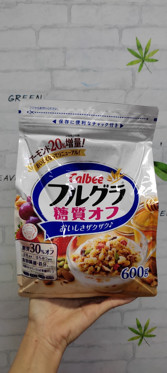 Ngũ cốc Calbee Furugura Carbohydrate 25% Off 600g - Nhập khẩu Nhật Bản