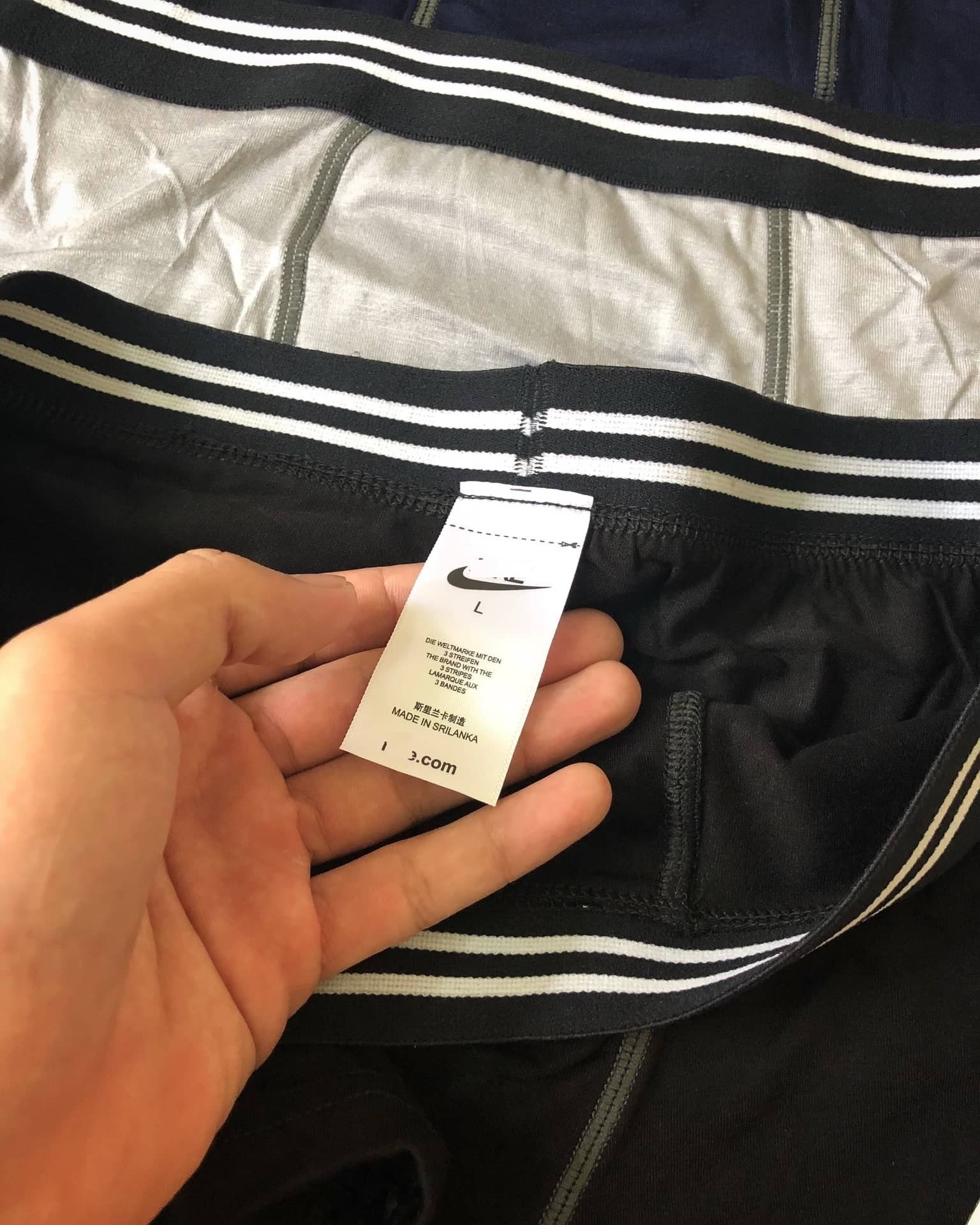 Hộp 3 Chiếc Quần Lót Nam Đùi Cạp sọc Cotton Thun Siêu Mềm Mát màu ngẫu nhiên