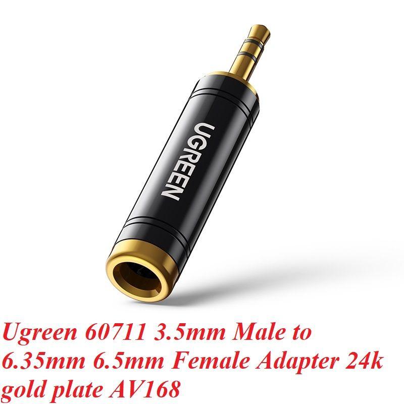 Ugreen UG60711AV168TK 3.5mm đực sang 6.5mm cái Đầu Jack chuyển Audio - HÀNG CHÍNH HÃNG