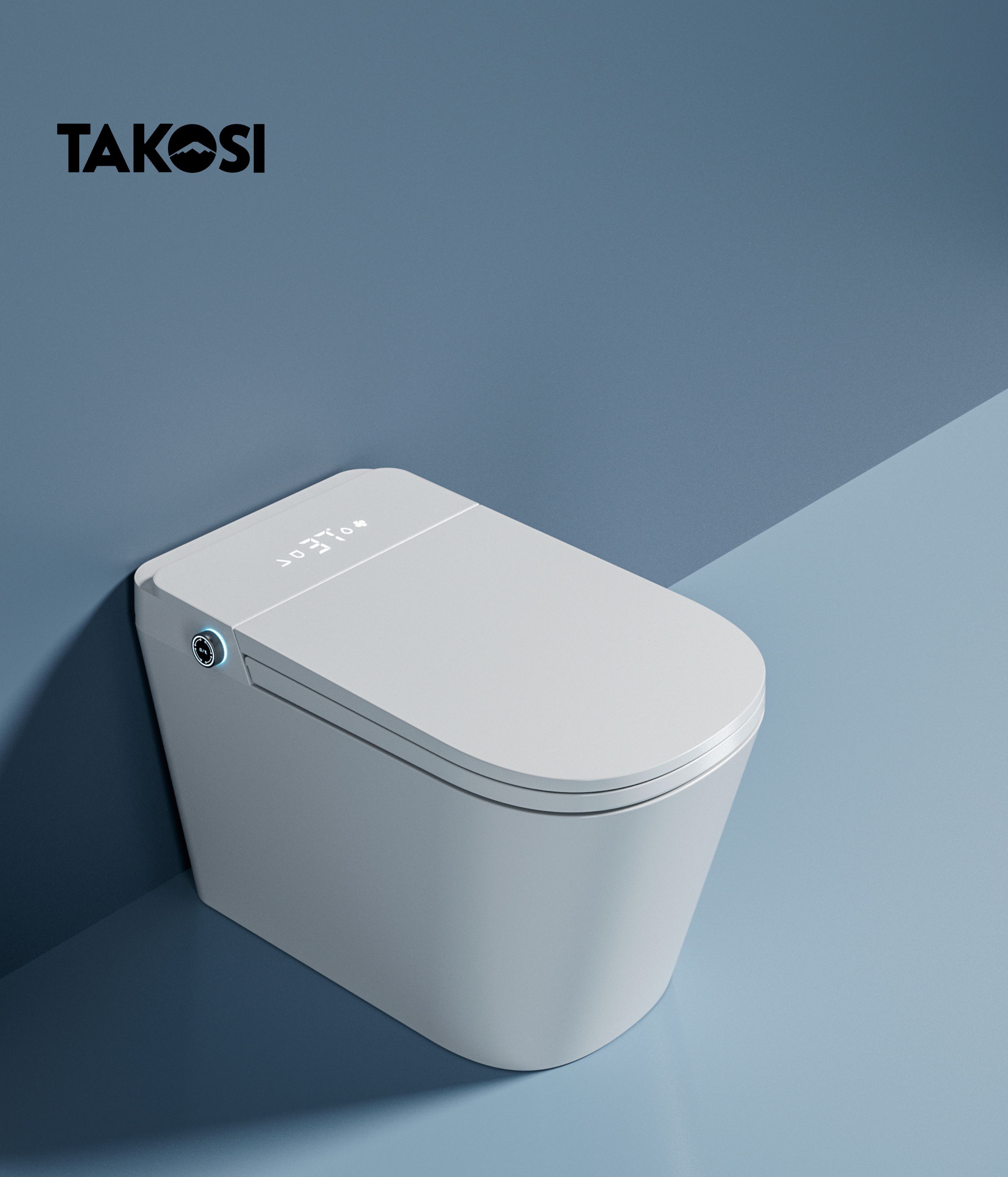 Bồn cầu thông minh xịt nước tự động đa chức năng Takosi TK8600 dùng gia đình, khách sạn- hàng chính hãng bảo hành 10 năm