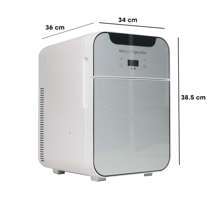 Tủ lạnh mini 20L MSB, thiết kế 2 cửa, màn hình led hiện đại, sử dụng cả trong gia đình và trên ô tô - Hàng chính hãng