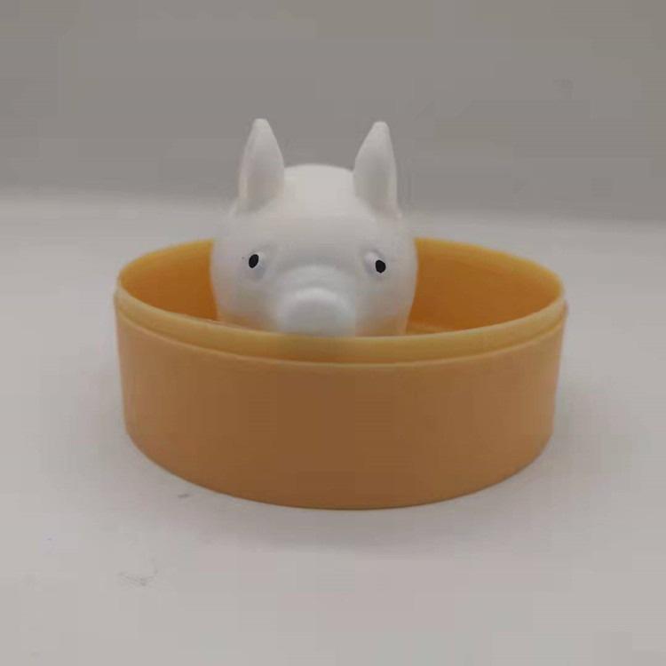 bánh bao heo hồng heo trắng màn thầu squyshi mềm mại squishy mochi