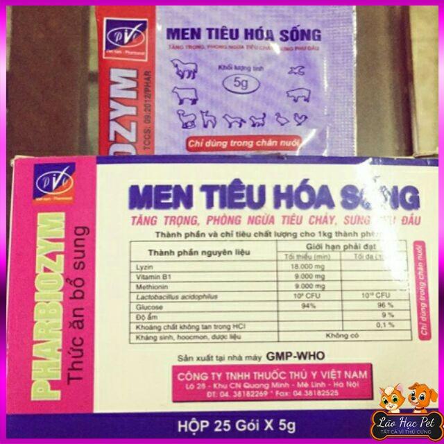 Men tiêu hoá cho chó mèo - PHARBIOZYM - Giúp ổn định đường ruột, ngăn vi khuẩn có hại, Tiêu hóa tốt