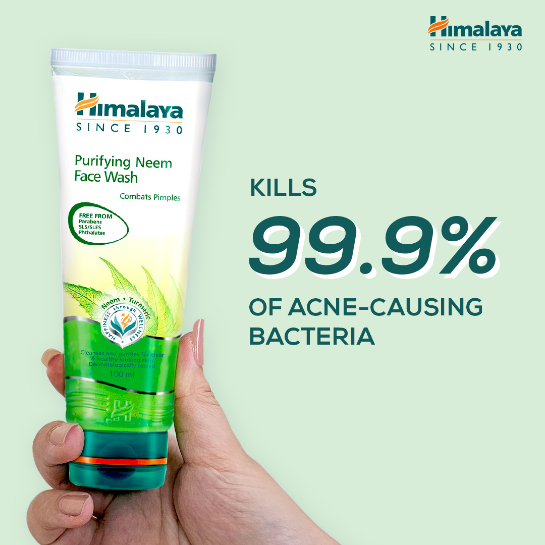 COMBO Sữa rửa mặt giảm mụn chiết xuất từ lá neem Himalaya Purifying Neem Face Wash 10ml và Xà phòng giảm mụn cơ thể từ lá neem Himalaya Neem Turmeric Soap 75g