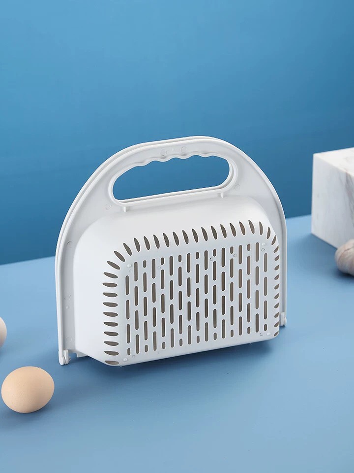 COMBO Rổ Nhựa 2in1 Có Thể Gấp Gọn Đa Chức Năng Cho Gia Đình + Móc Treo - Tặng 1 khăn lau bếp hình vịt
