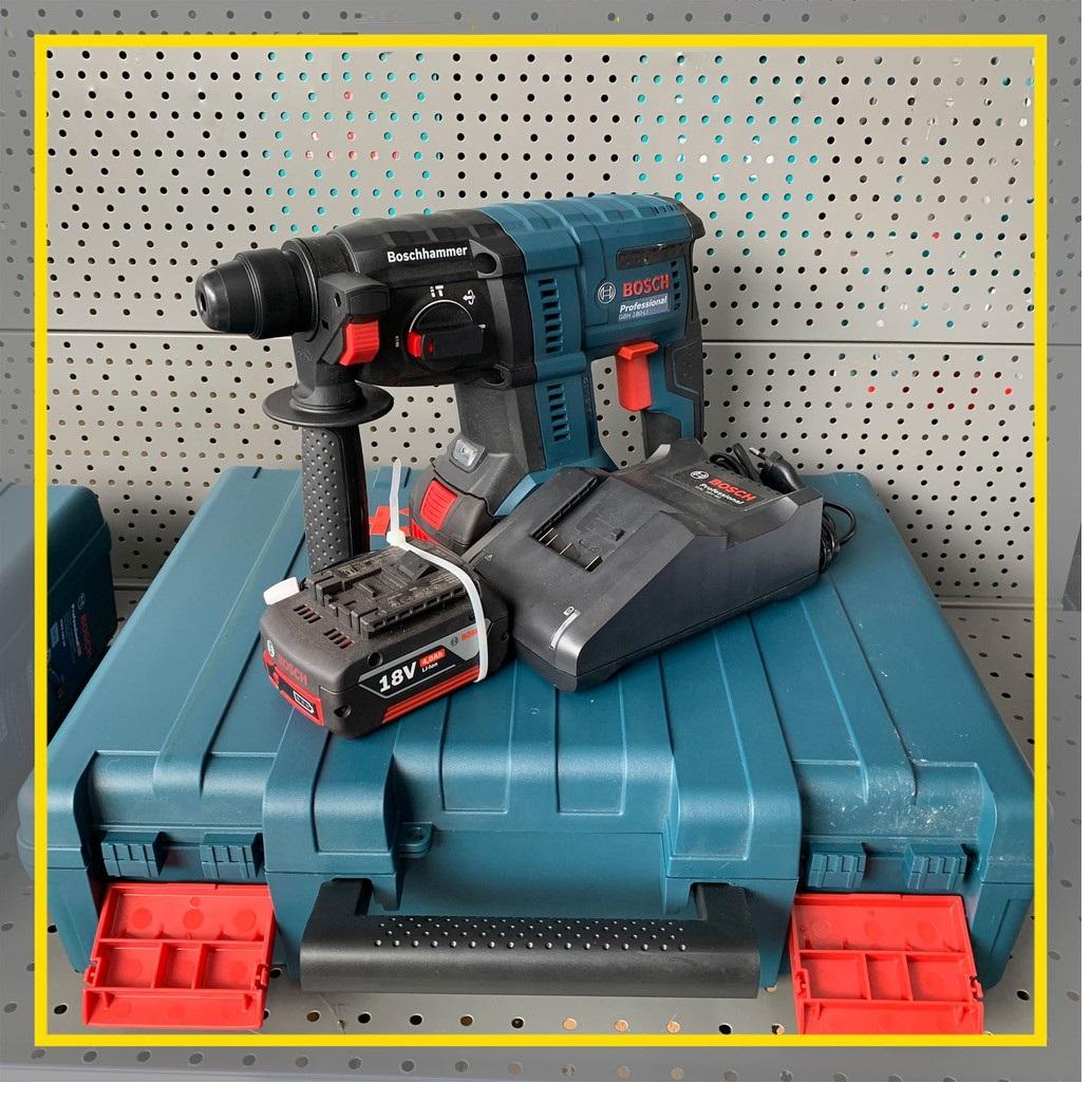 MÁY KHOAN BÊ TÔNG DÙNG PIN 18V 2J BOSCH GBH 180-LI BL - HÀNG CHÍNH HÃNG