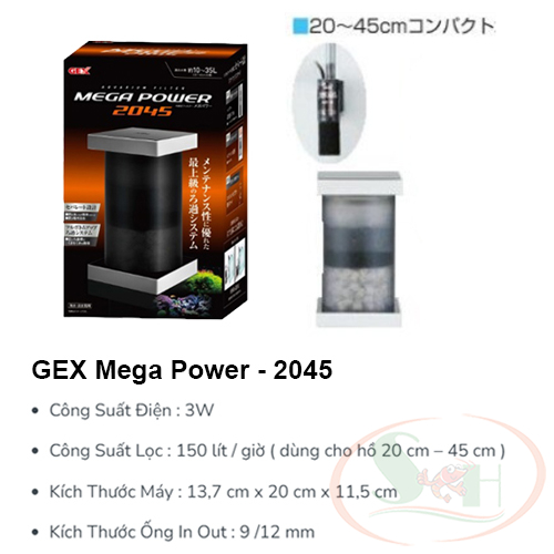 Lọc Thùng GEX Mega Power Filter Bơm Rời Cao Cấp