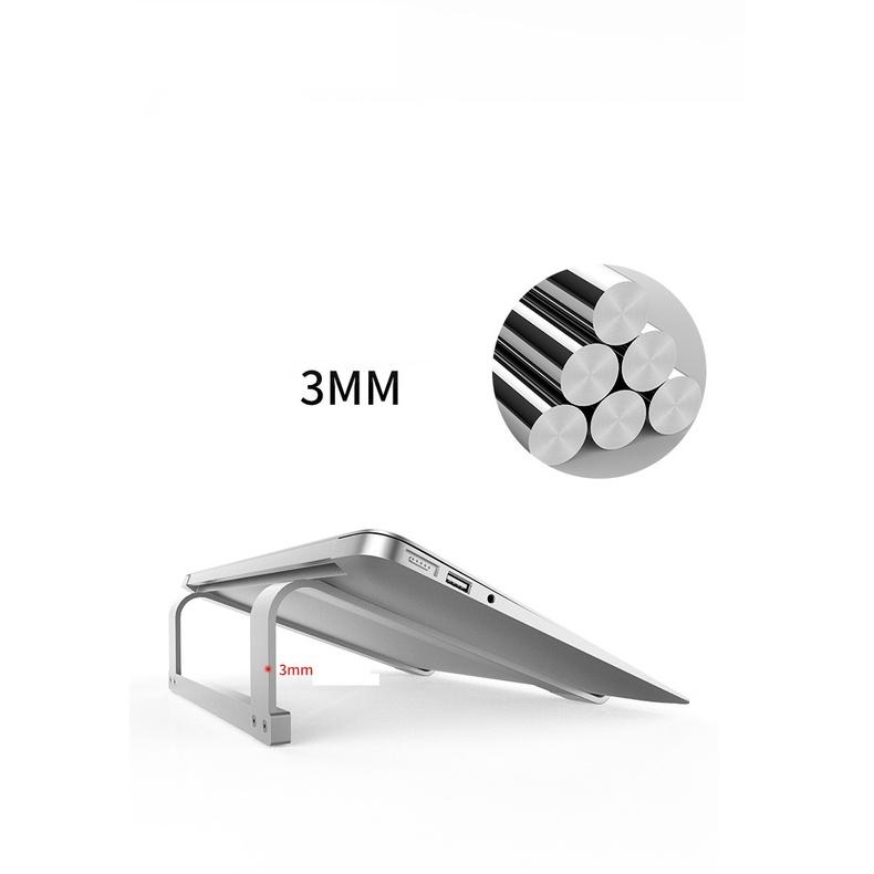P2 Giá đỡ laptop bằng hợp kim nhôm cao cấp kê macbook, máy tính laptop chắc chắn tản nhiệt tốt, size lớn.