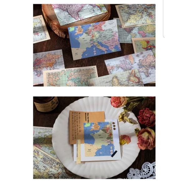 60 giấy trang trí hình hoa lá kiểu vintage, QNshop nguyên liệu handmade