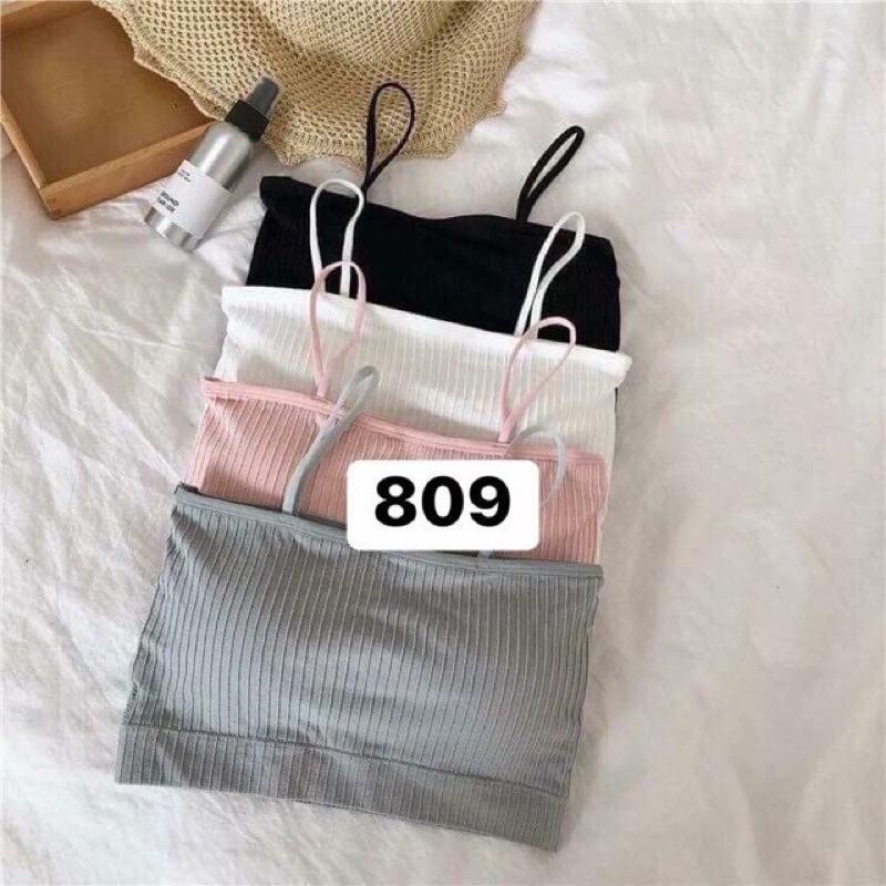 Áo bra nữ cotton tăm HANA quây ngang 2 dây 809 siêu đẹp nữ tính