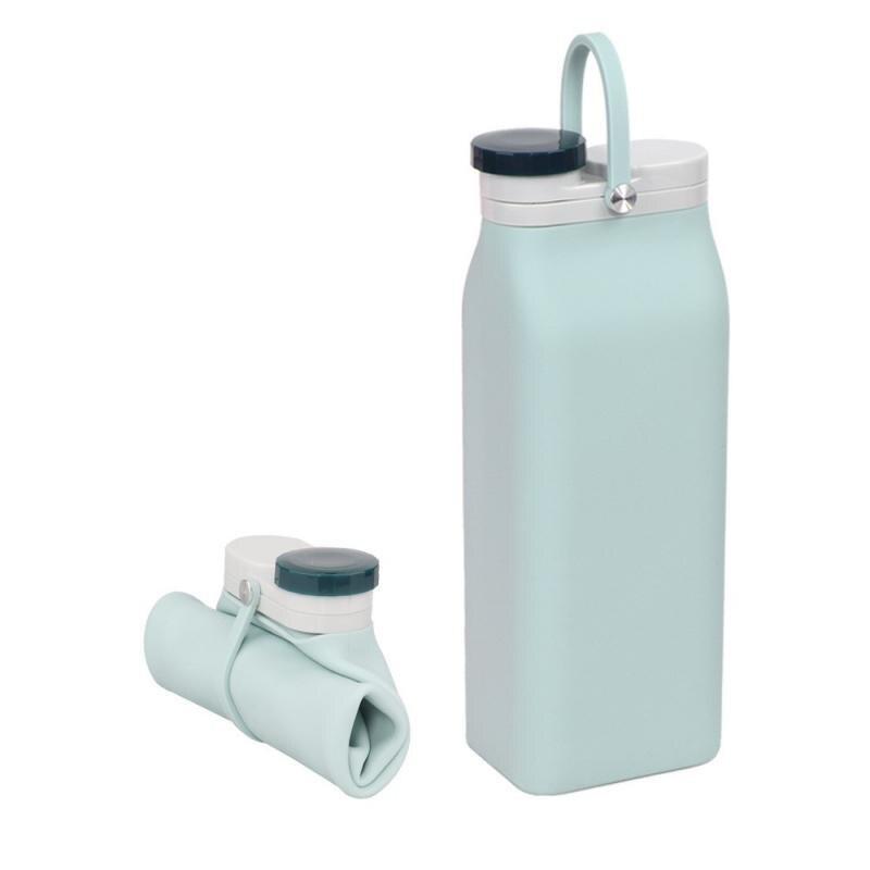 600ml Collapsible Silicone Drink Water Bottle Folding Kettle Cup Travel Sports Drink Water Bottle Kettle Outdoor