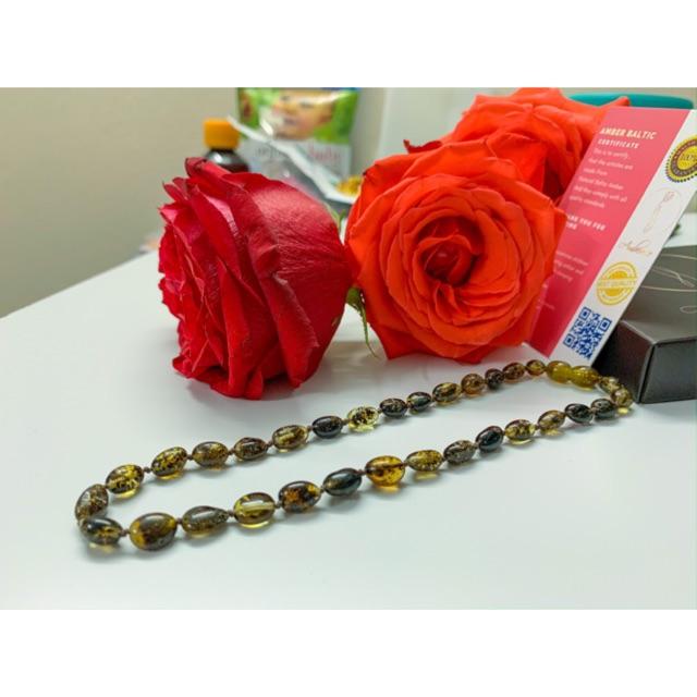 Vòng cổ màu rêu size cho bé 0-3 tuổi