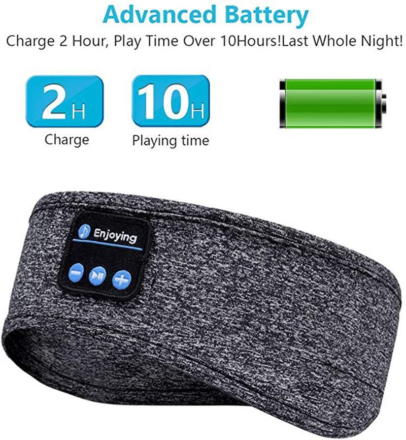 Tai nghe không dây , Mặt Nạ Mắt Kết Nối Bluetooth 5.0 Thông Minh nghe nhạc Tiện Dụng Khi ngủ hoặc Tập Thể Thao