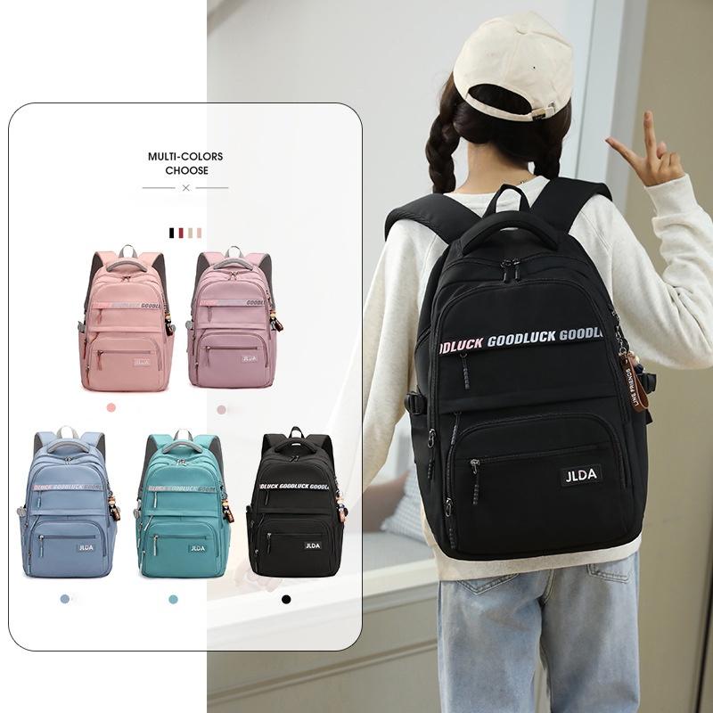 Balo basic đi học siêu nhẹ, ba lô du lịch thời trang unisex nhiều màu dễ thương 9396