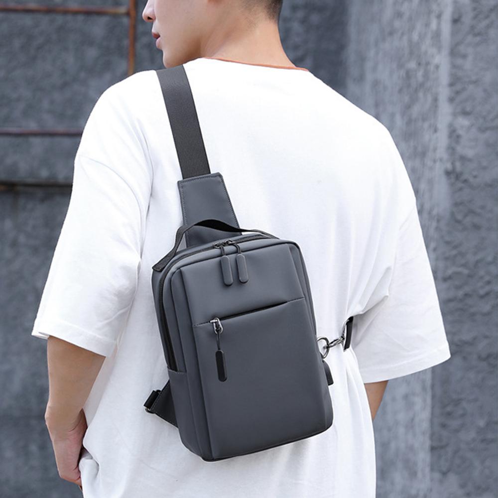 Túi Đeo Chéo Nam Bằng Nylon Chắc Chắn Có Thể Điều Chỉnh Độ Dài