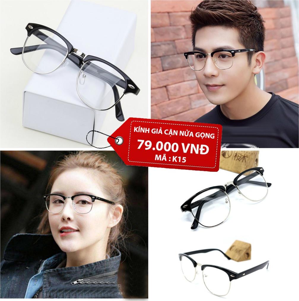 Kính Mát Giả Cận Nửa Gọng UNISEX