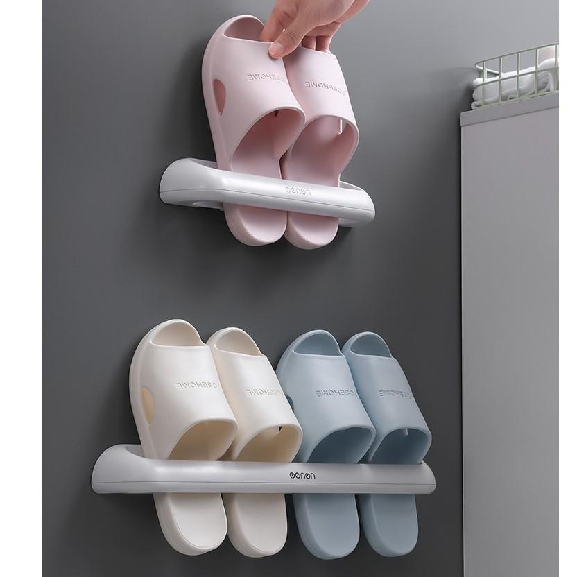 Kệ Để Giày Dép Thanh Phơi Treo Khăn Đa Năng Dán Tường Không Cần Khoan Vít Hiện Đại Chất liệu Nhựa Cao Cấp ABS