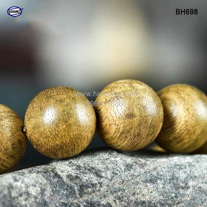 Vòng Gỗ Trầm Hương BH698 -Trầm Tốc Việt - An Yên/Thịnh Vượng - Bracelet of HAHANCO