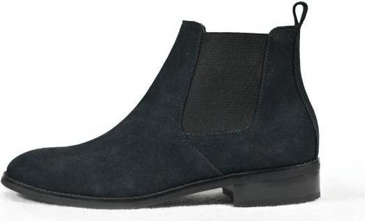 Giày Chelsea Boot Tathanium Nam Màu Đen Da Lộn TFBKS8812