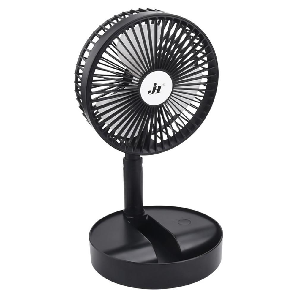 Quạt cắm trại cá nhân di động có đèn LED, gấp lại được, êm ái, tiện lợi