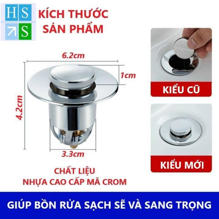 NẮP ĐẬY lỗ thoát xả nước bồn rửa Lavabo sang trọng thay thế nắp lật nắp cao su cũ bồn rửa mặt