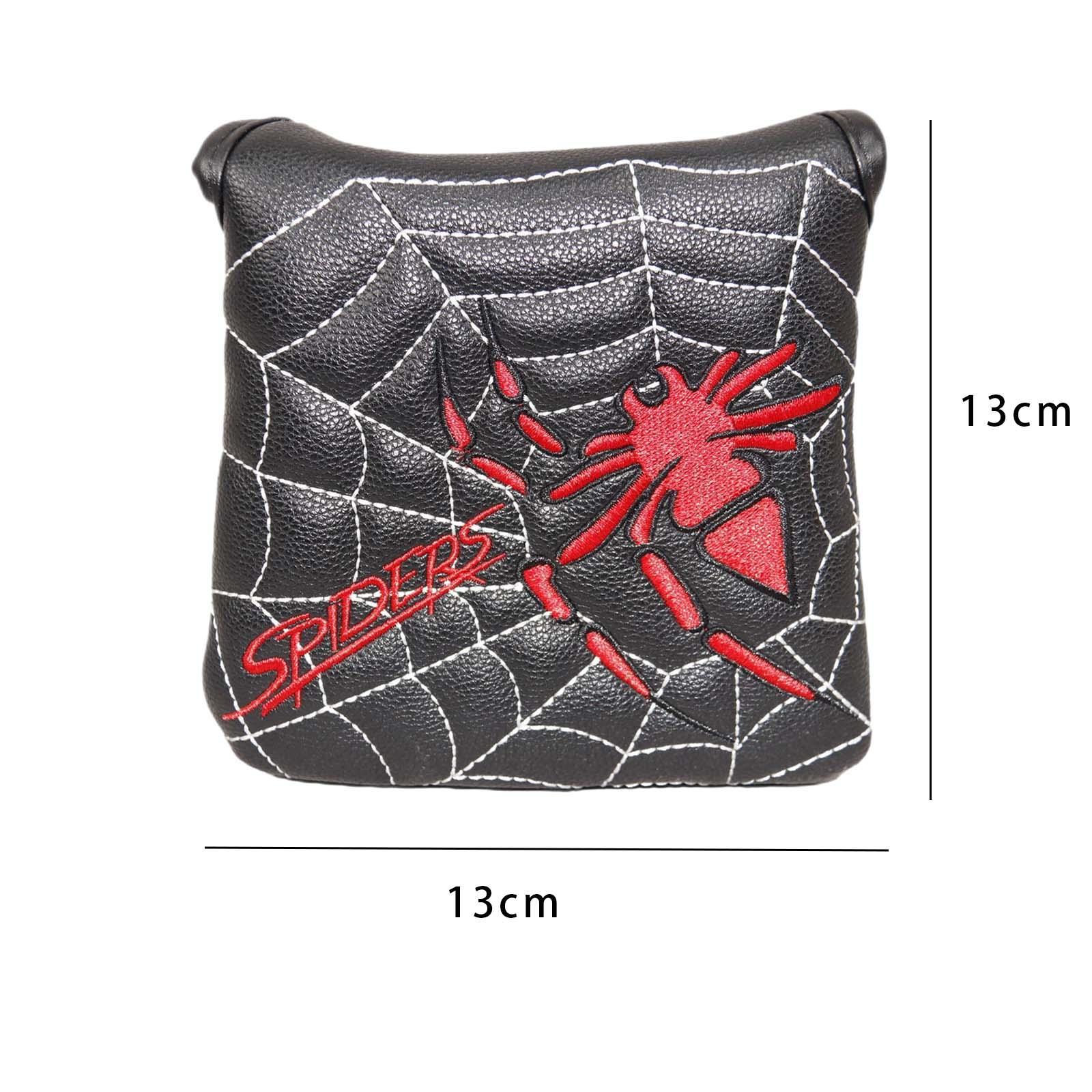 Golf Mallet Putter Head Cover PU Leather Plush Inner Lining Protection Guard