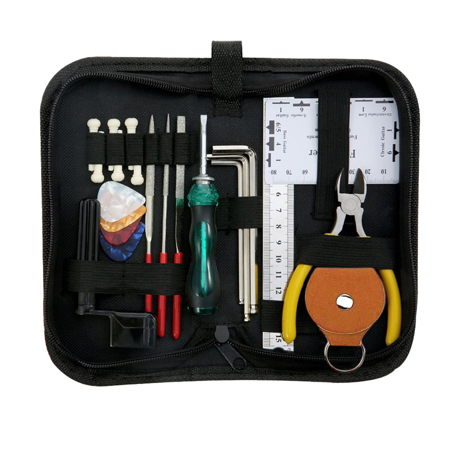 Bộ 23 dụng cụ sửa chữa đàn guitar với dây thước dây đàn guitar cờ lê