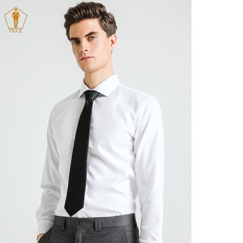 Aó Sơ Mi Trắng Nam Tay Dài Slim Fit Dáng Ôm Hàn Quốc.