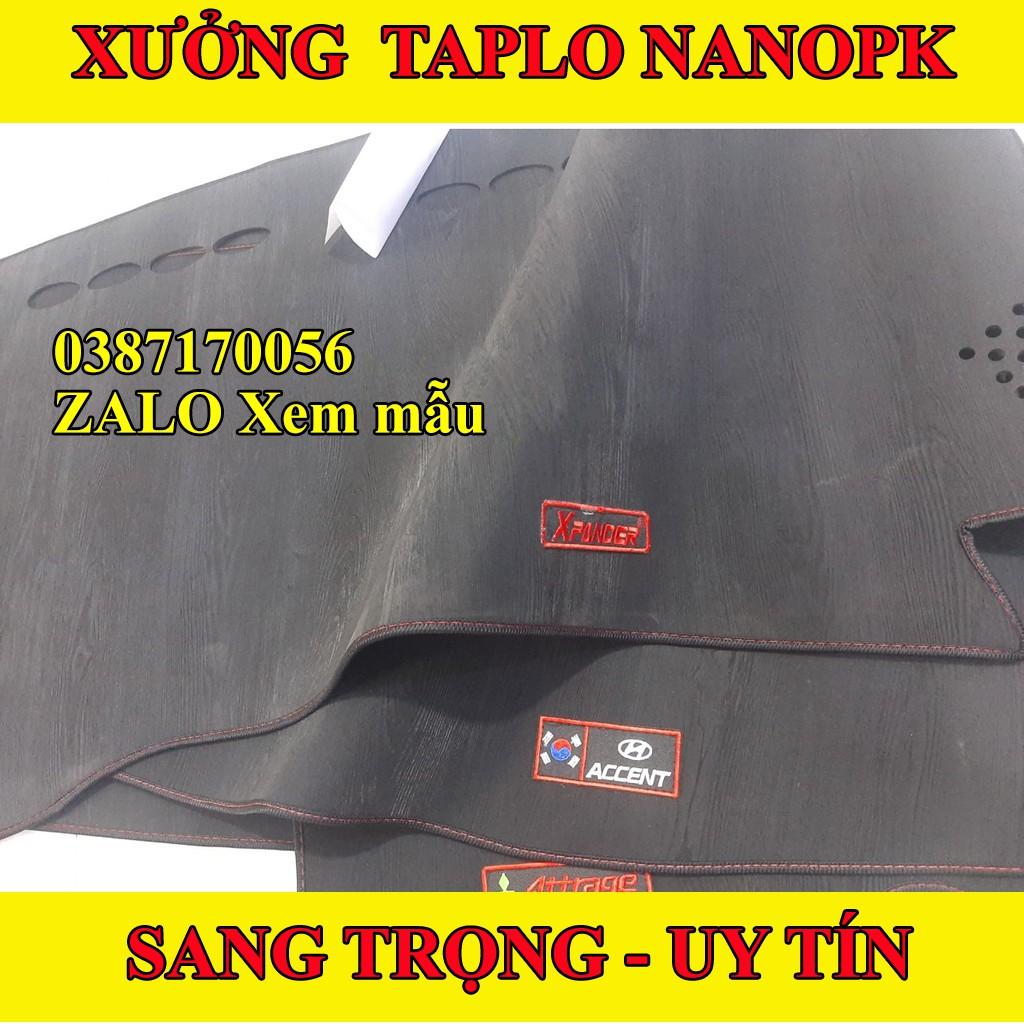 Thảm taplo Xpander,Bản cross Da VÂN GỖ CAO CẤP, 3 LƠP CHỐNG TRƯỢT, BH10 năm, NANOPK